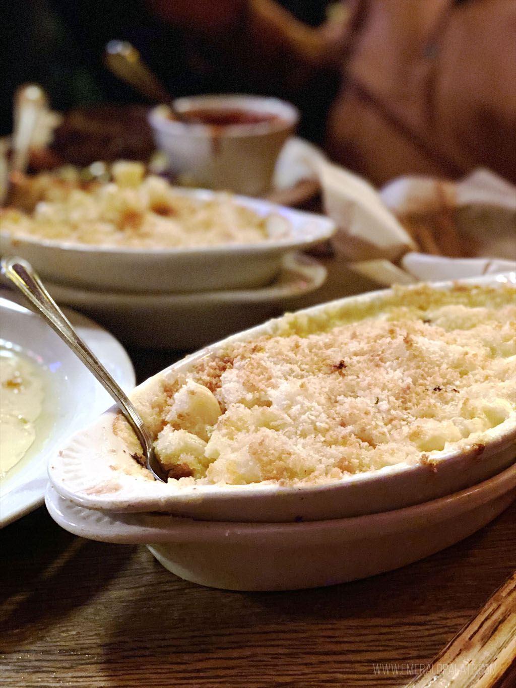 baked mac and cheese from Skyway Bar in Mount Hood, Oregon
