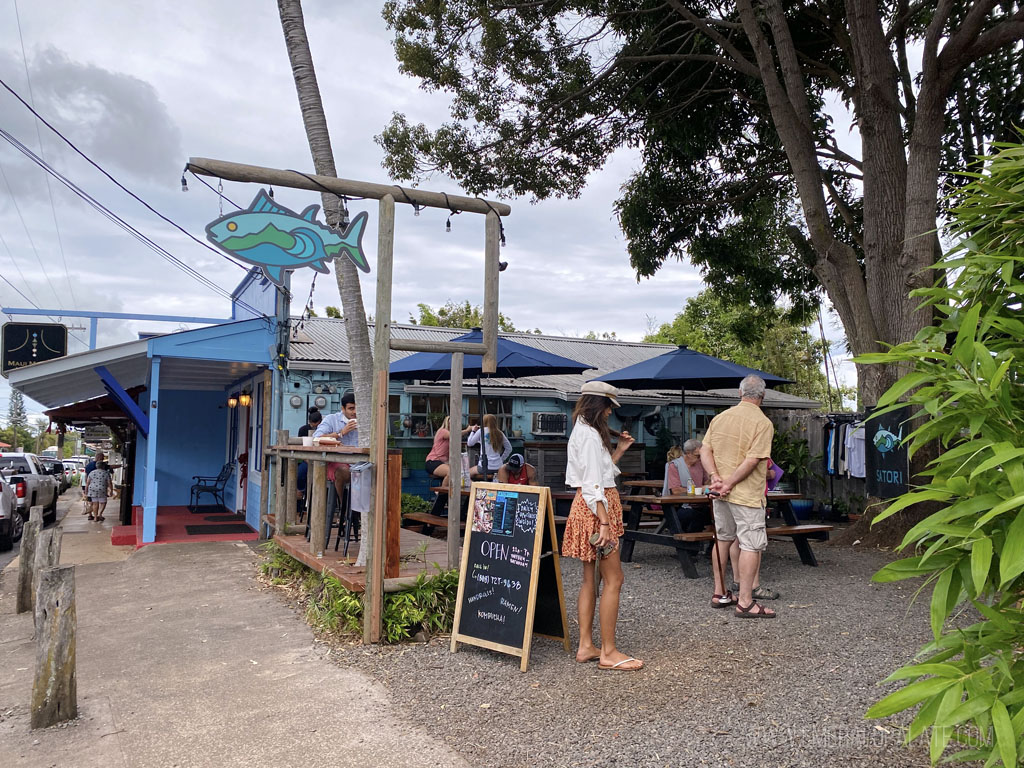 downtown Makawao, a quaint shopping area in Maui