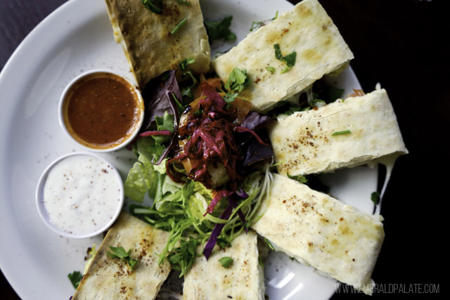Beyti kebab from Cafe Turko, a Seattle restaurant delivery option