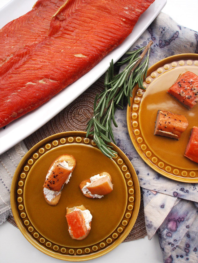 smoked salmon, a must when stocking your pantry