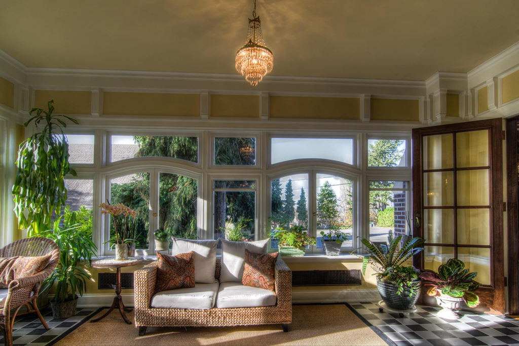 sunroom at Schafer Baille Mansion in Seattle