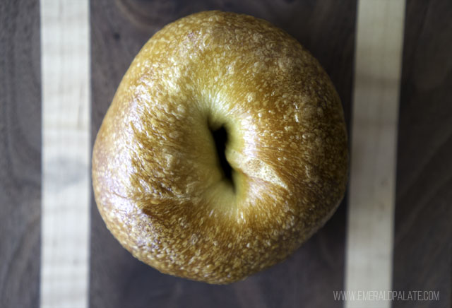 plain New York-style bagel from Seattle