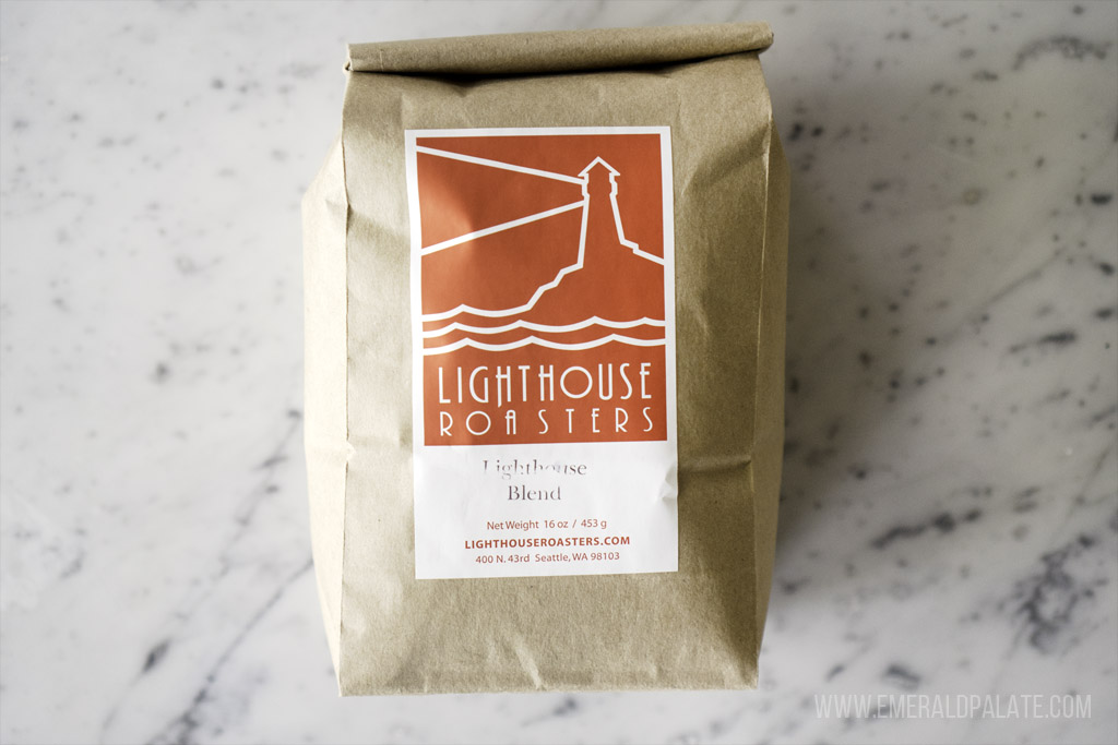 bag of coffee from Lighthouse Coffee Roasters