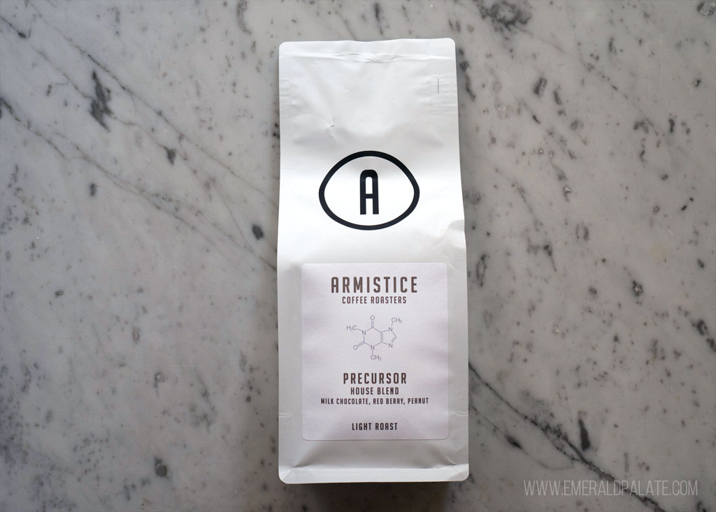 Bag or Armistice Coffee, some of the best coffee beans in Seattle