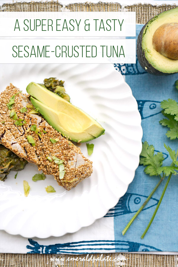 a super easy and tasty sesame crusted tuna recipe