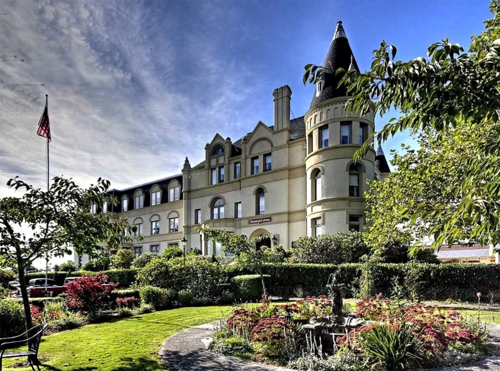 stay at a castle, one of the most unique hotels in Washington state