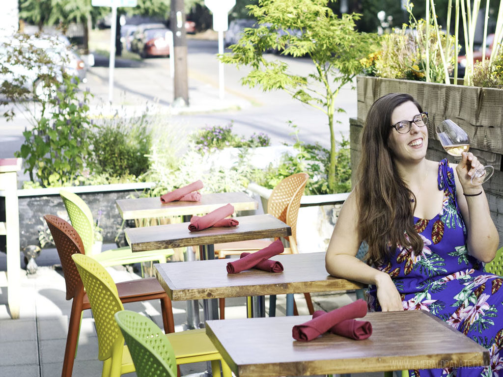 woman drinking some of the best Oregon wines