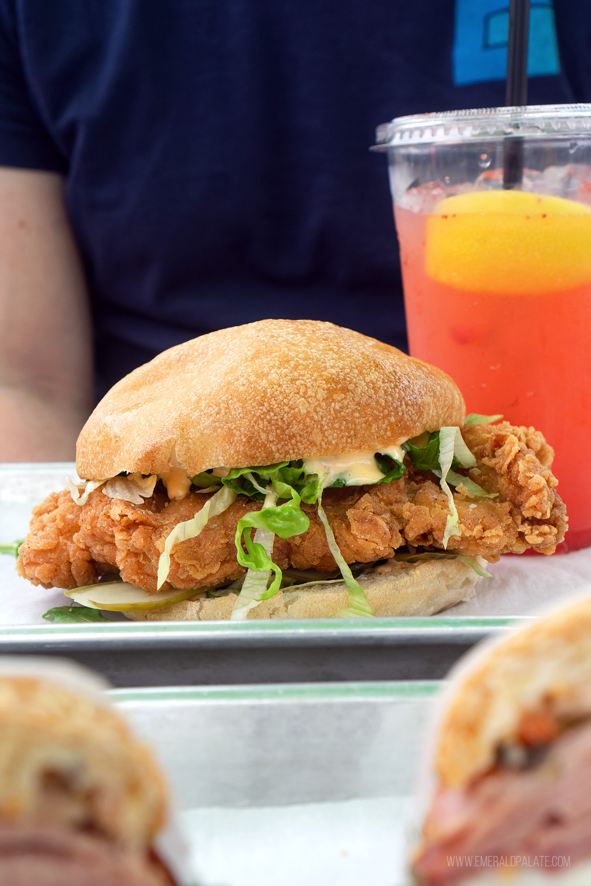 fried chicken sandwich from one of the best restaurants in Skagti Valley