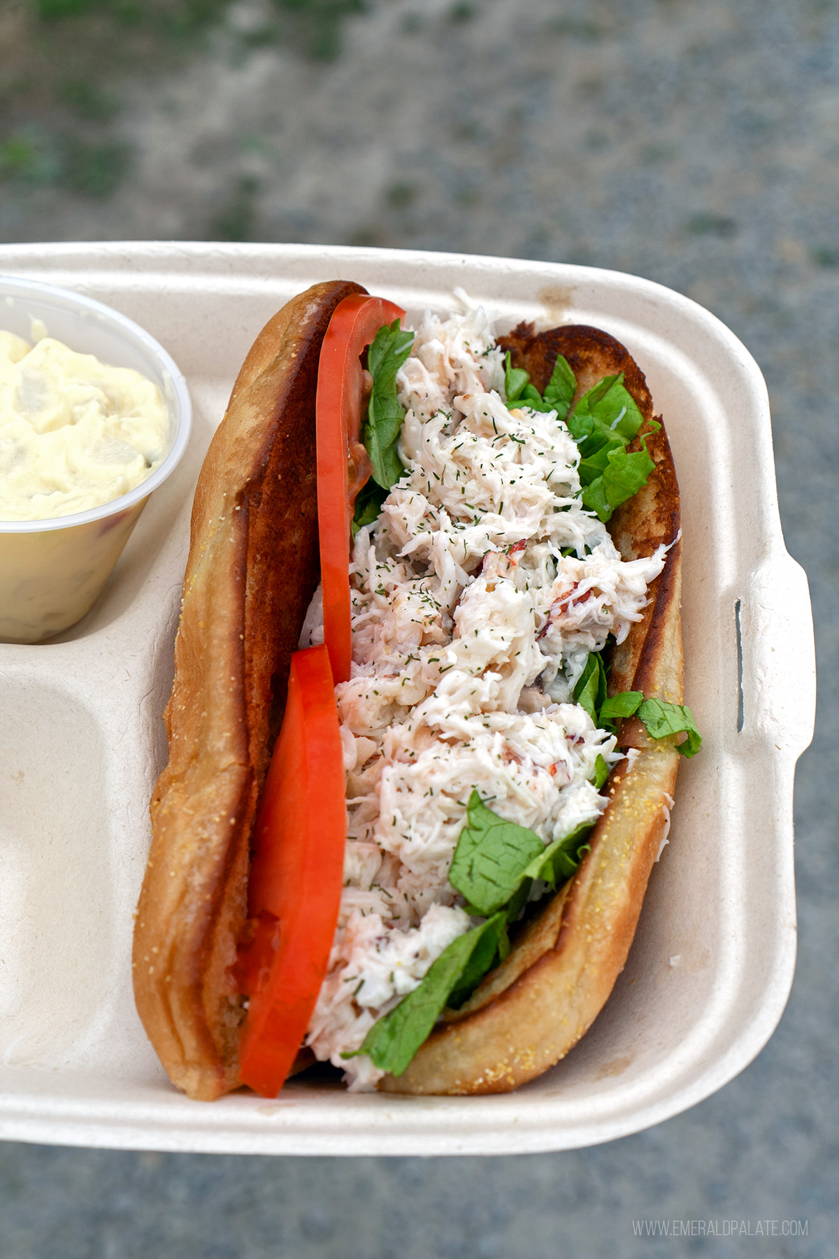 crab roll from one of the best Skagit County restaurants