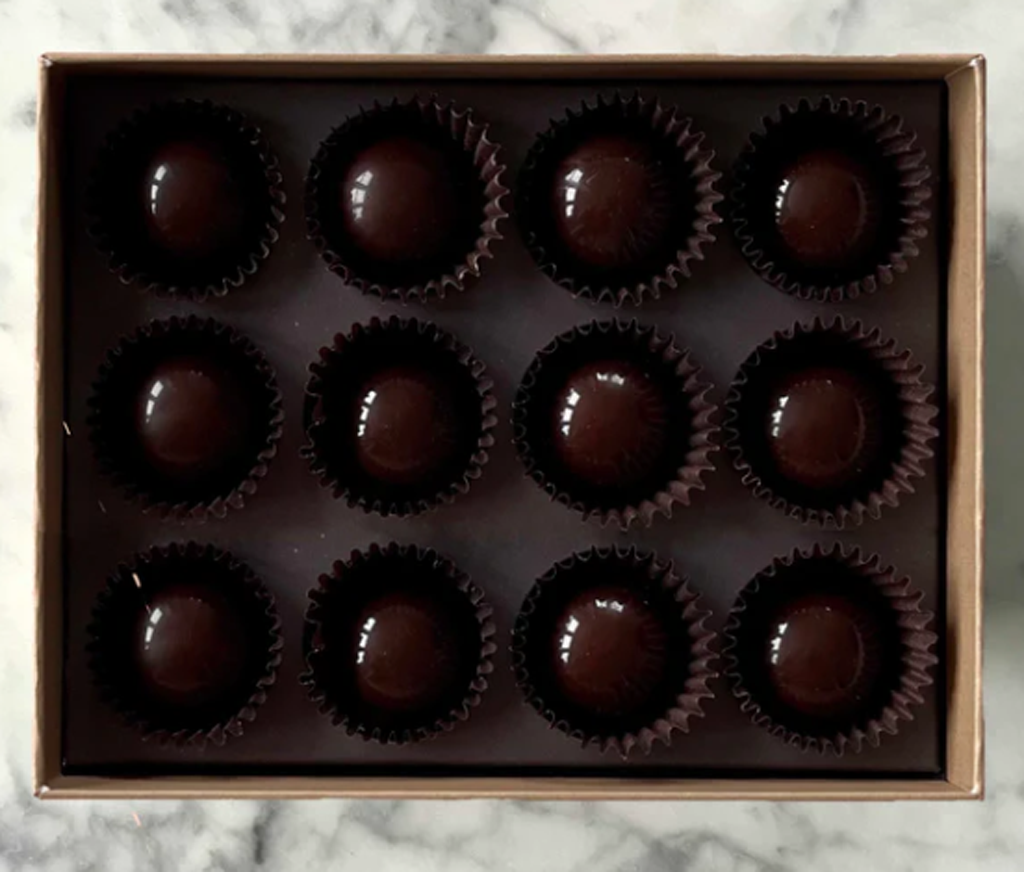 box of chocolate bonbon pralines