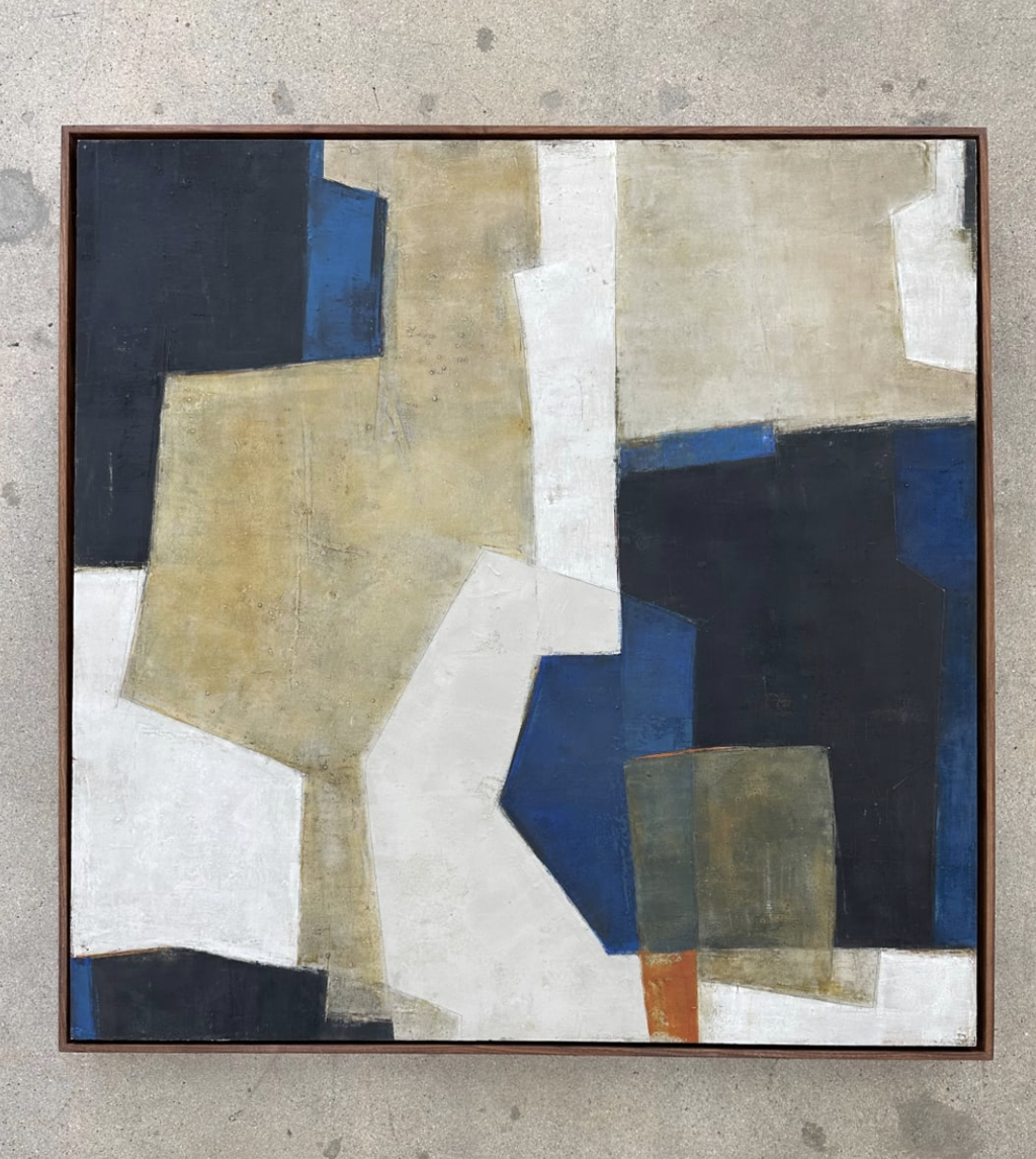 abstract geometric painting from a Pacific Northwest artist