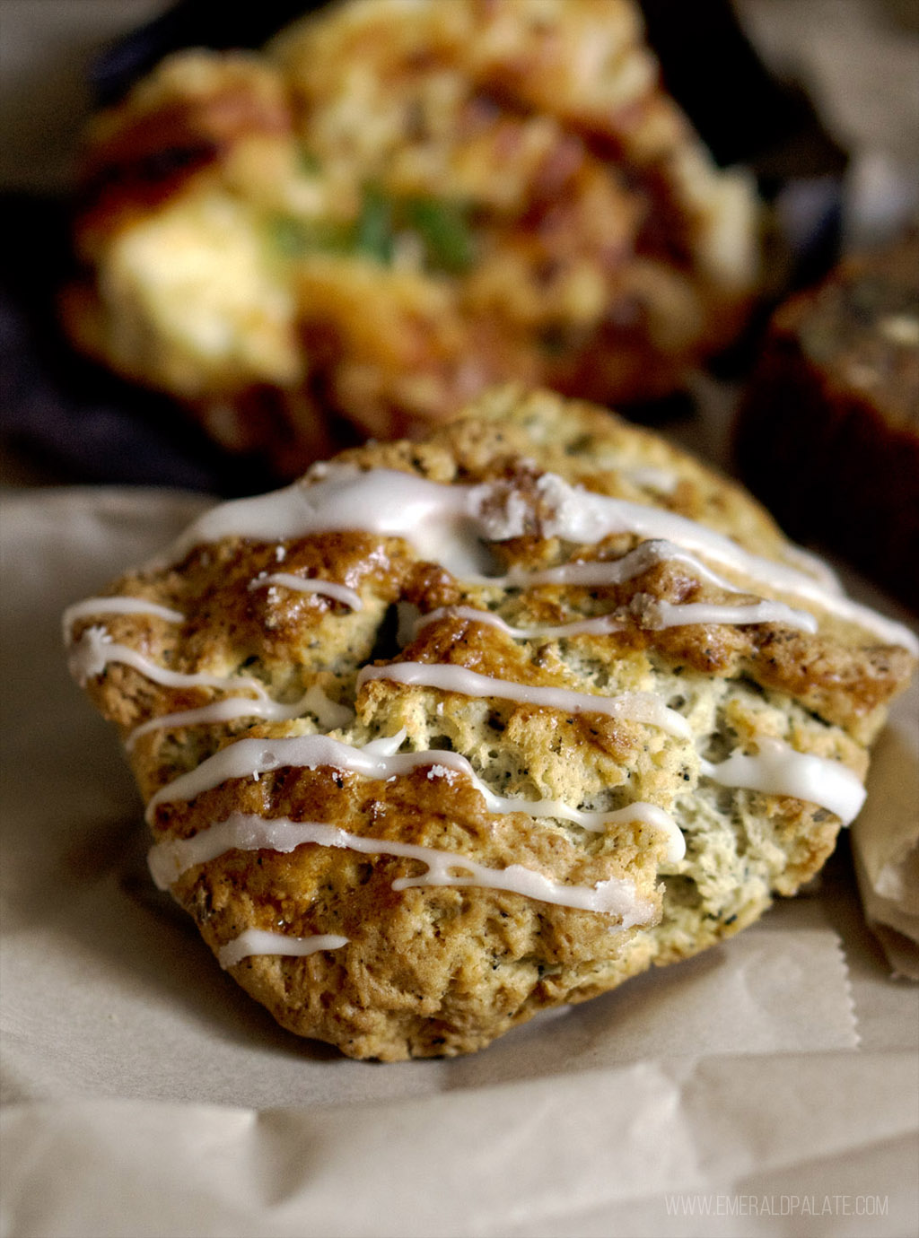 scone with frosting from one of the best Whistler restaurants