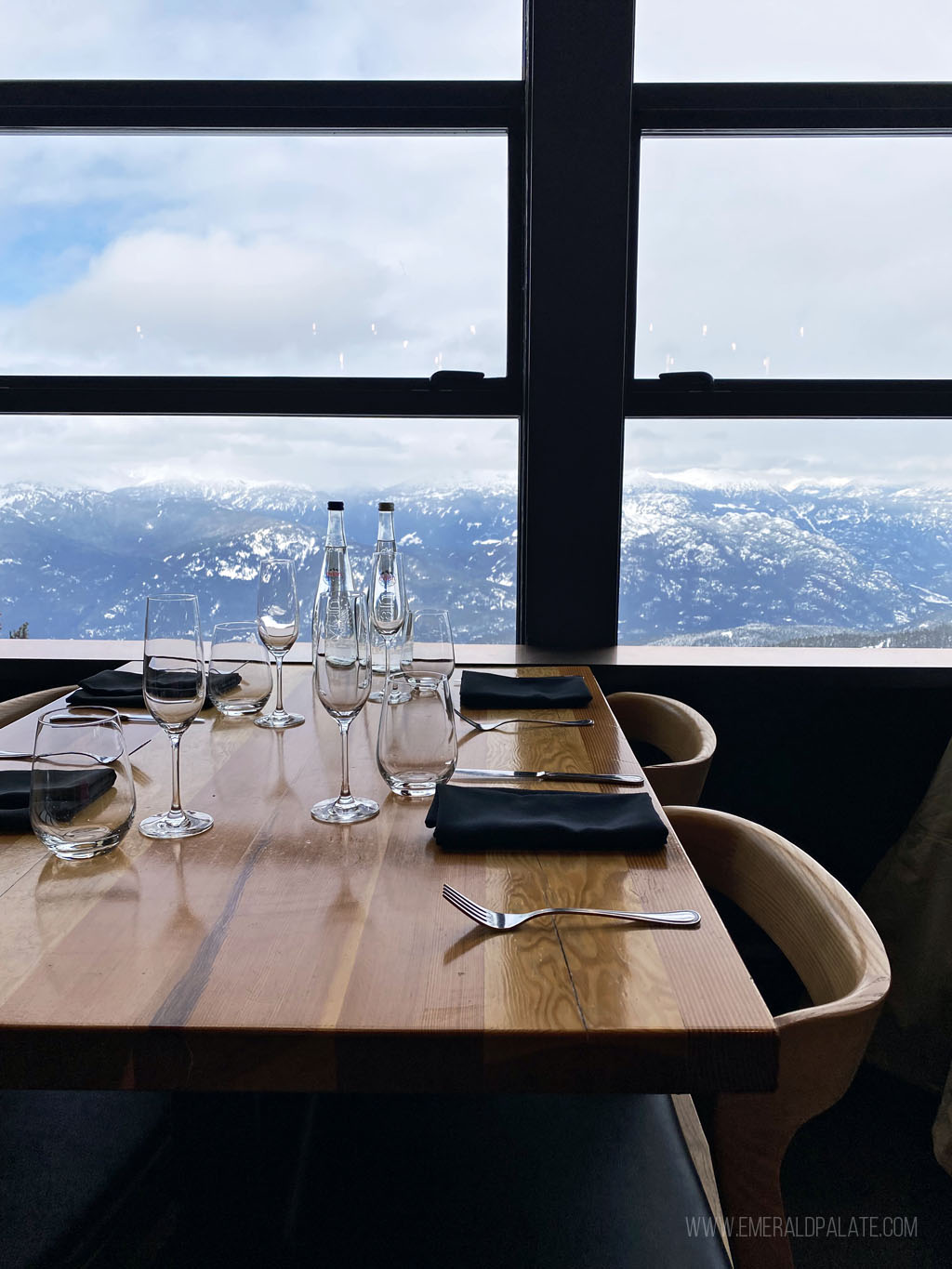 view of Whistler Blackcomb from Christines