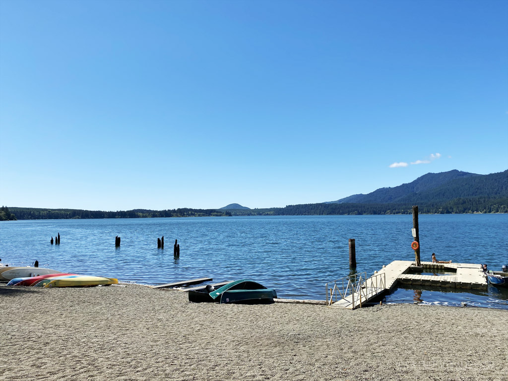 Lake Quinalt in the Olylmpic National Park on the Washington coast