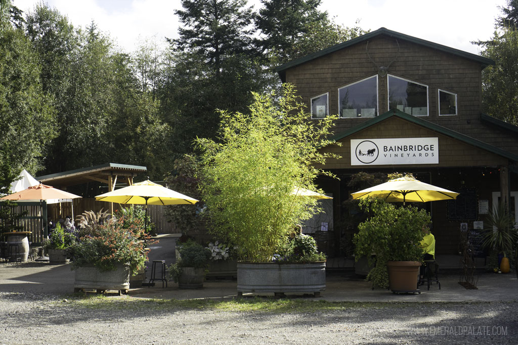 Bainbridge Vineyards tasting room