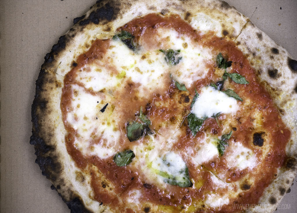 pizza from a restaurant to stop at during your day in Bainbridge Island