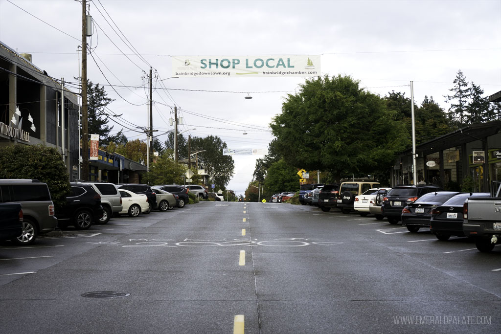 downtown Bainbridge Island main street