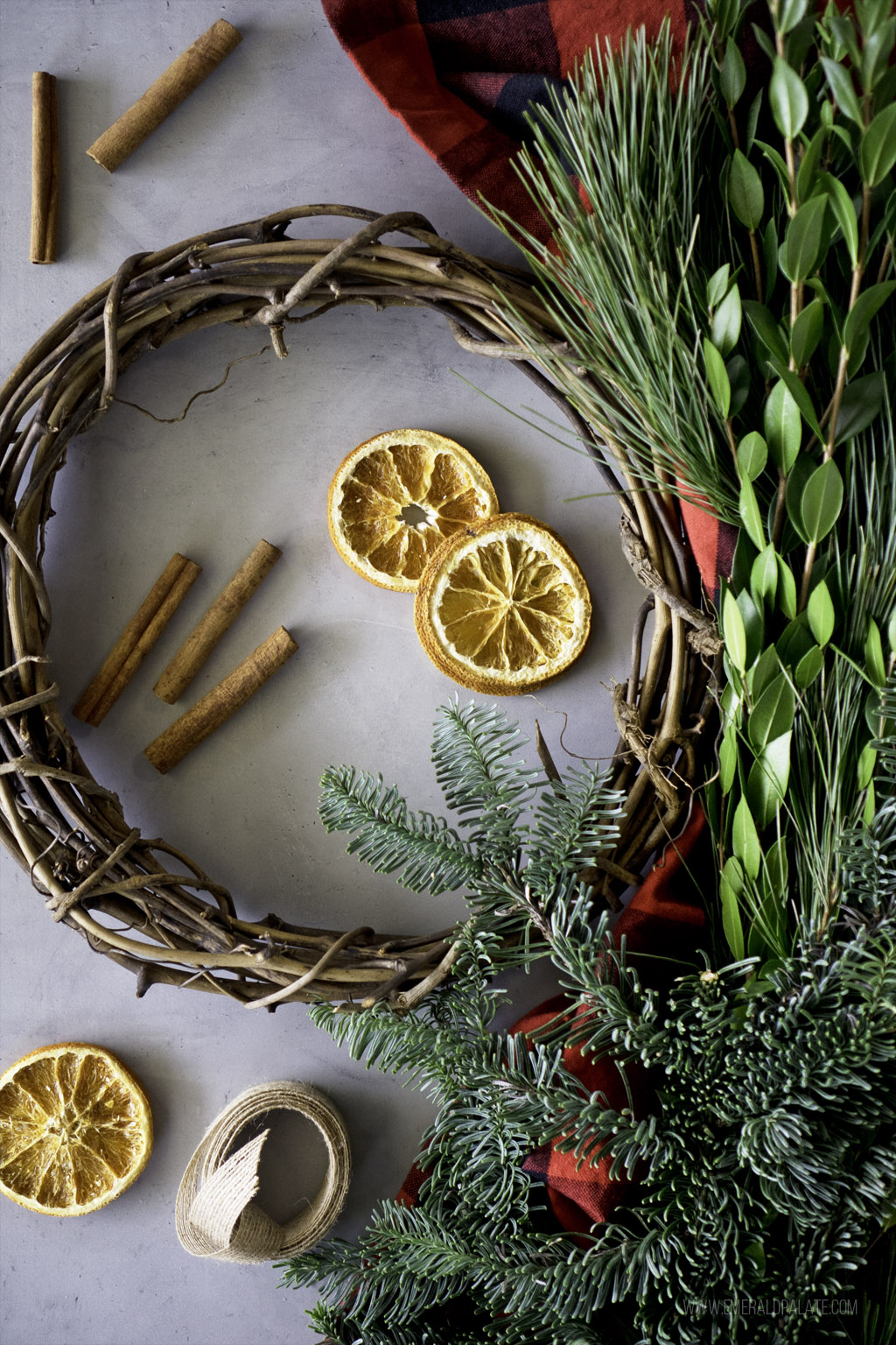 DIY wreath, a Seattle romantic thing to do