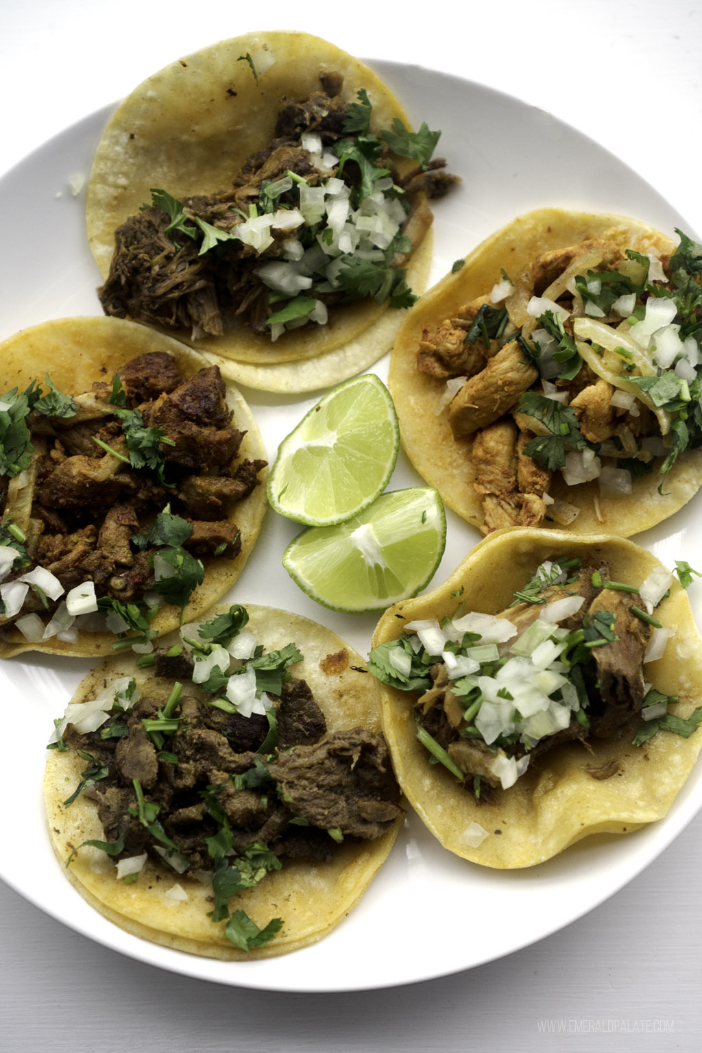 plate of the best street tacos in Seattle