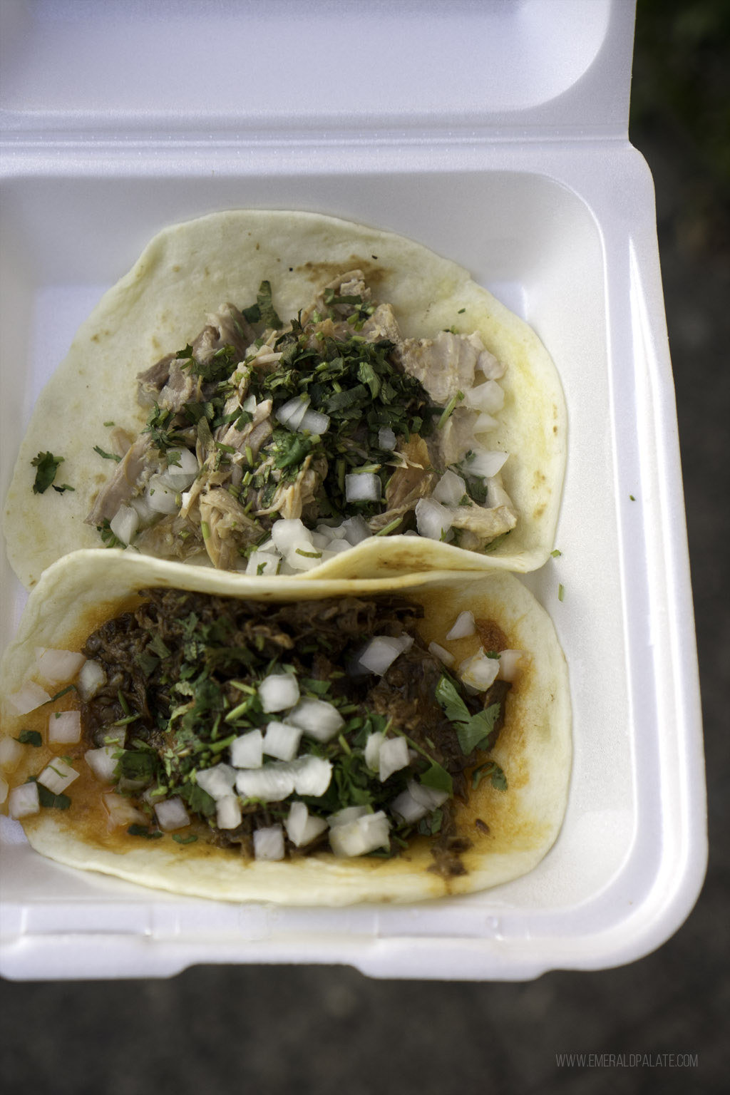 two street tacos from Seattle