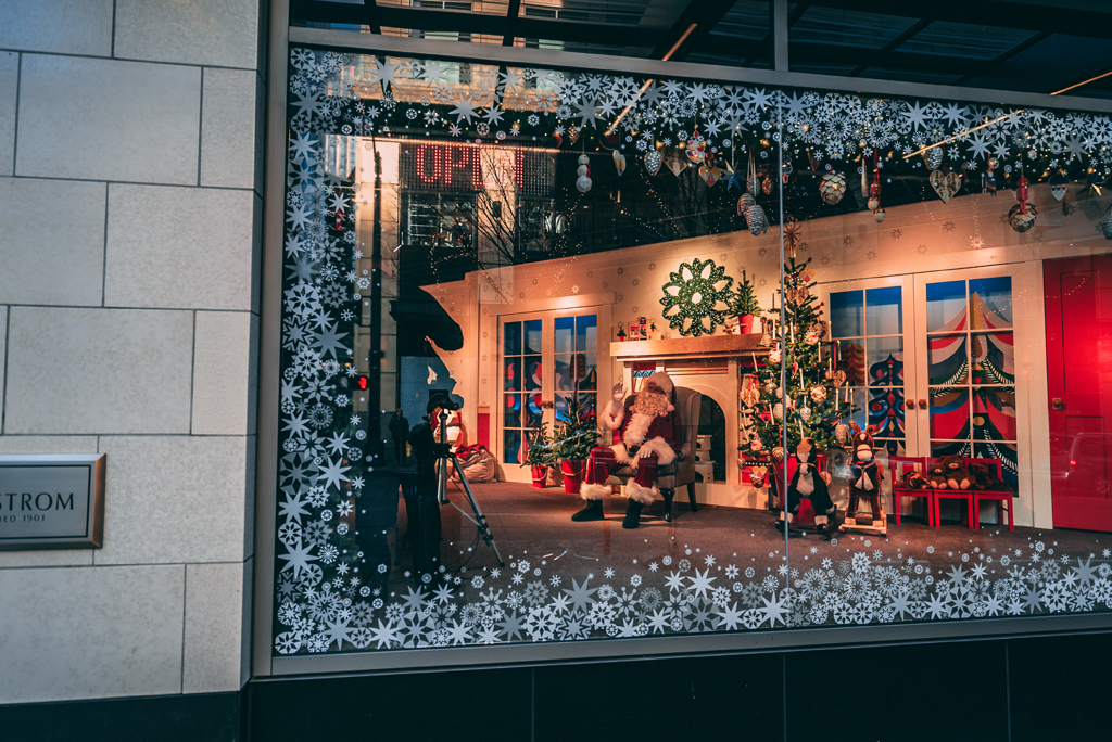 Santa in downtown Seattle