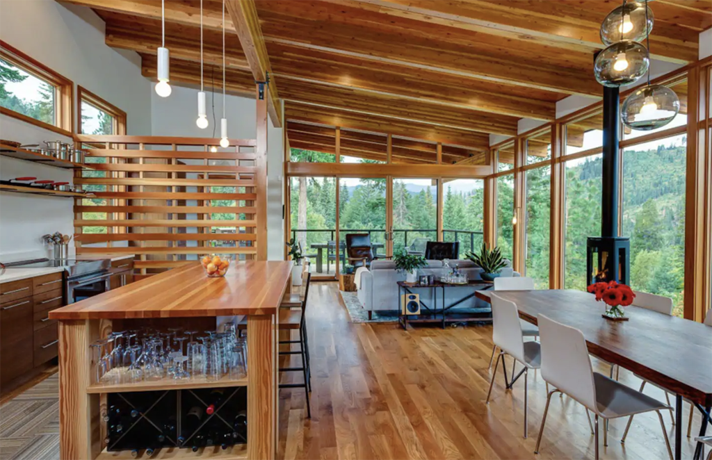 inside one of the best winter cabins in Washington state