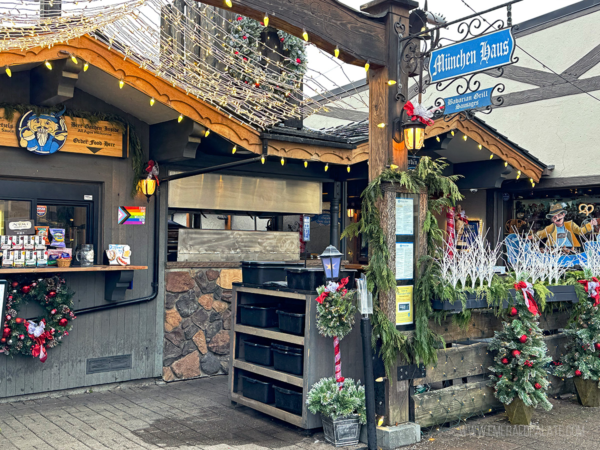 Munchen Haus, a Bavarian sausage bar in Leavenworth
