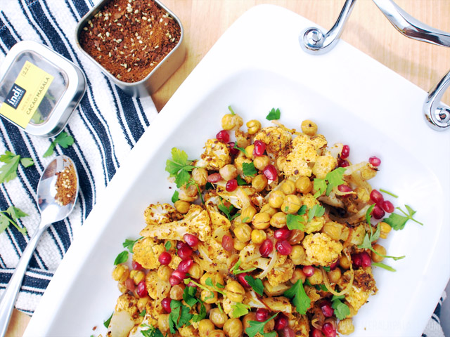 Roast Cauliflower With Tahini & a Cacao-Masala Spice Rub