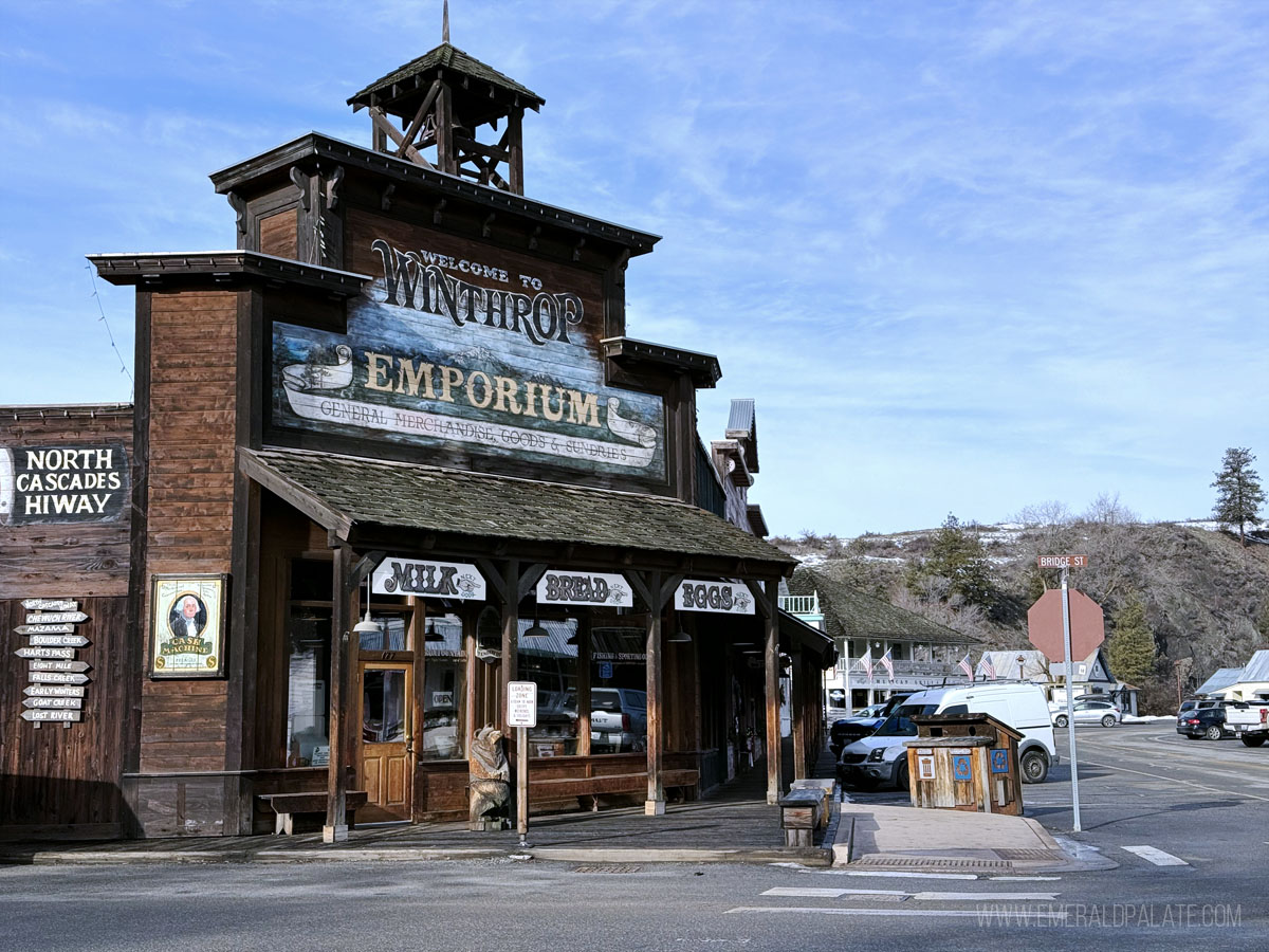 historic building in downtown Winthrop WA