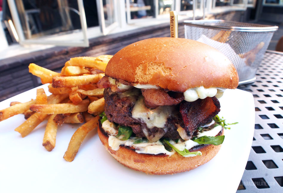 cheeseburger with bacon from one of the best Seattle burger joints