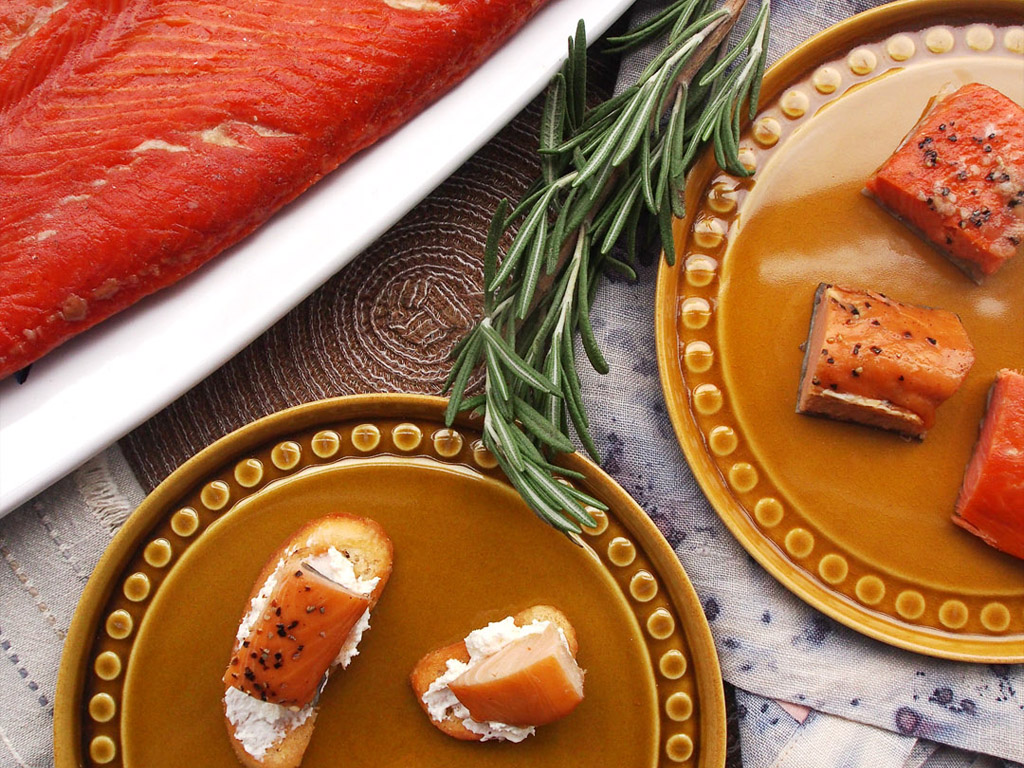 Quintessential Seattle Food smoke salmon, a quintessential Seattle food
