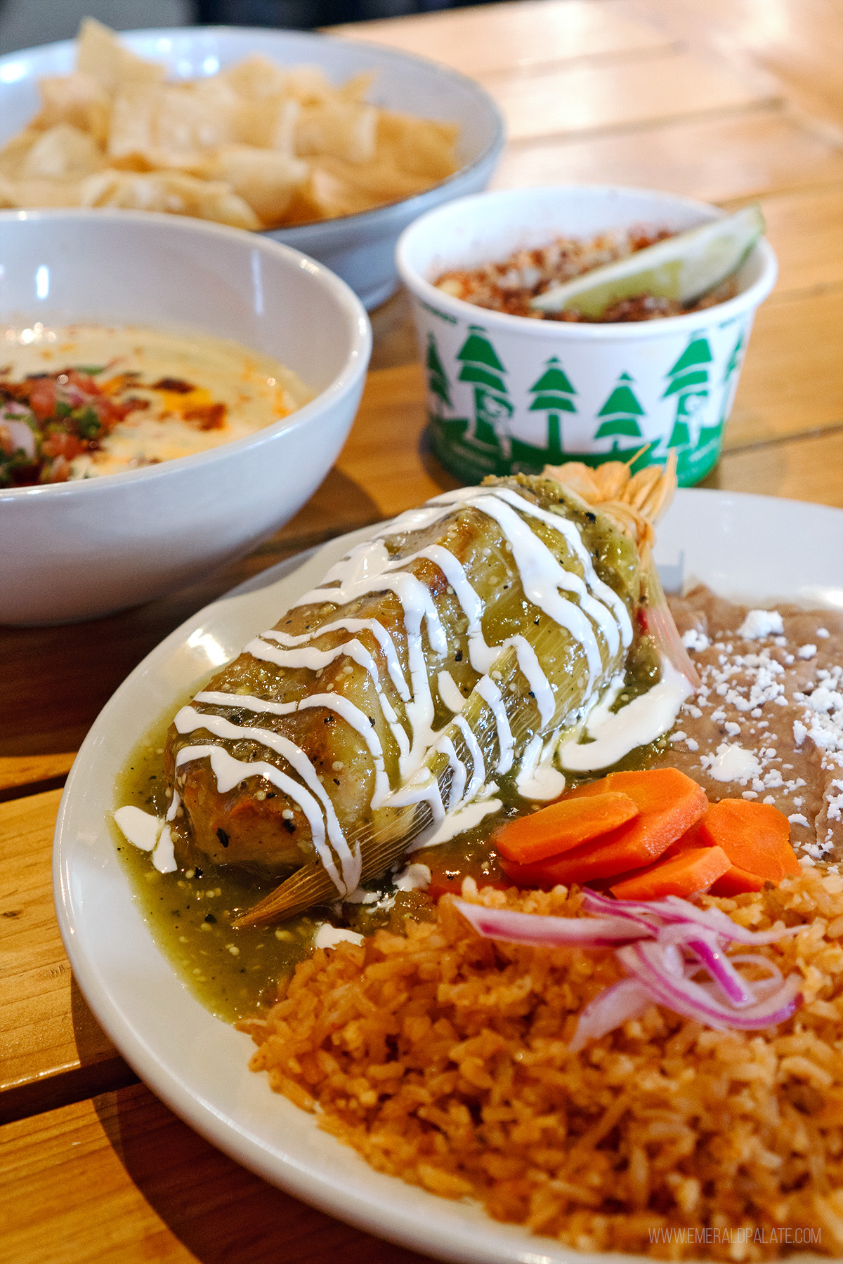 tamale from a Bellingham brewery