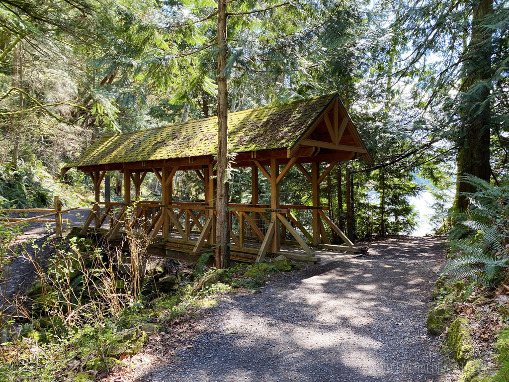 bridge in Lake Whatcom Park in Bellingham