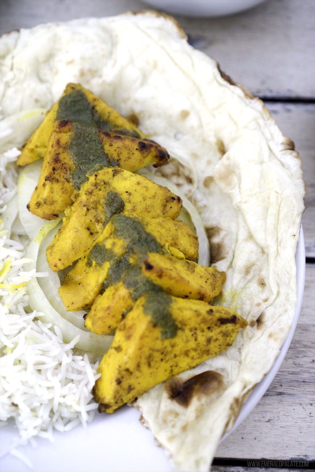 paneer with chutney