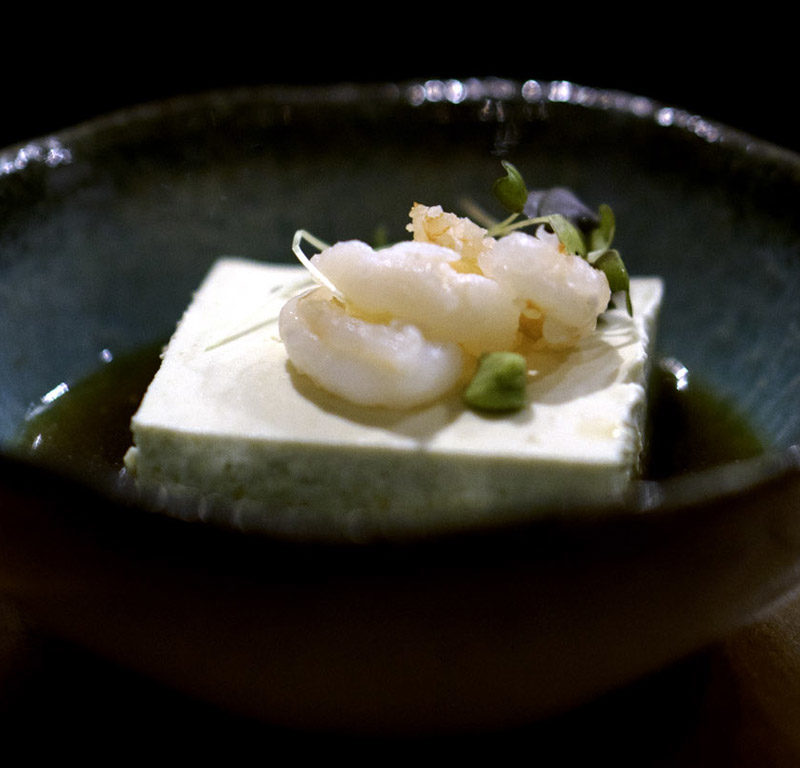 bowl of foie gras with shrimp from one of the best North Seattle restaurants