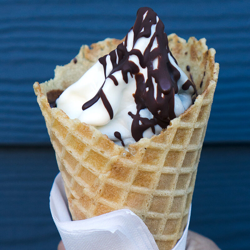ice cream cone from one of the best ice cream shops in Seattle