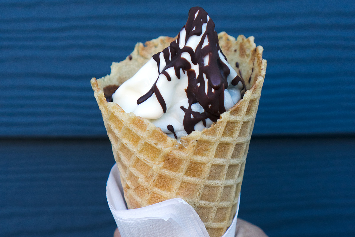 ice cream cone from one of the best ice cream shops in Seattle