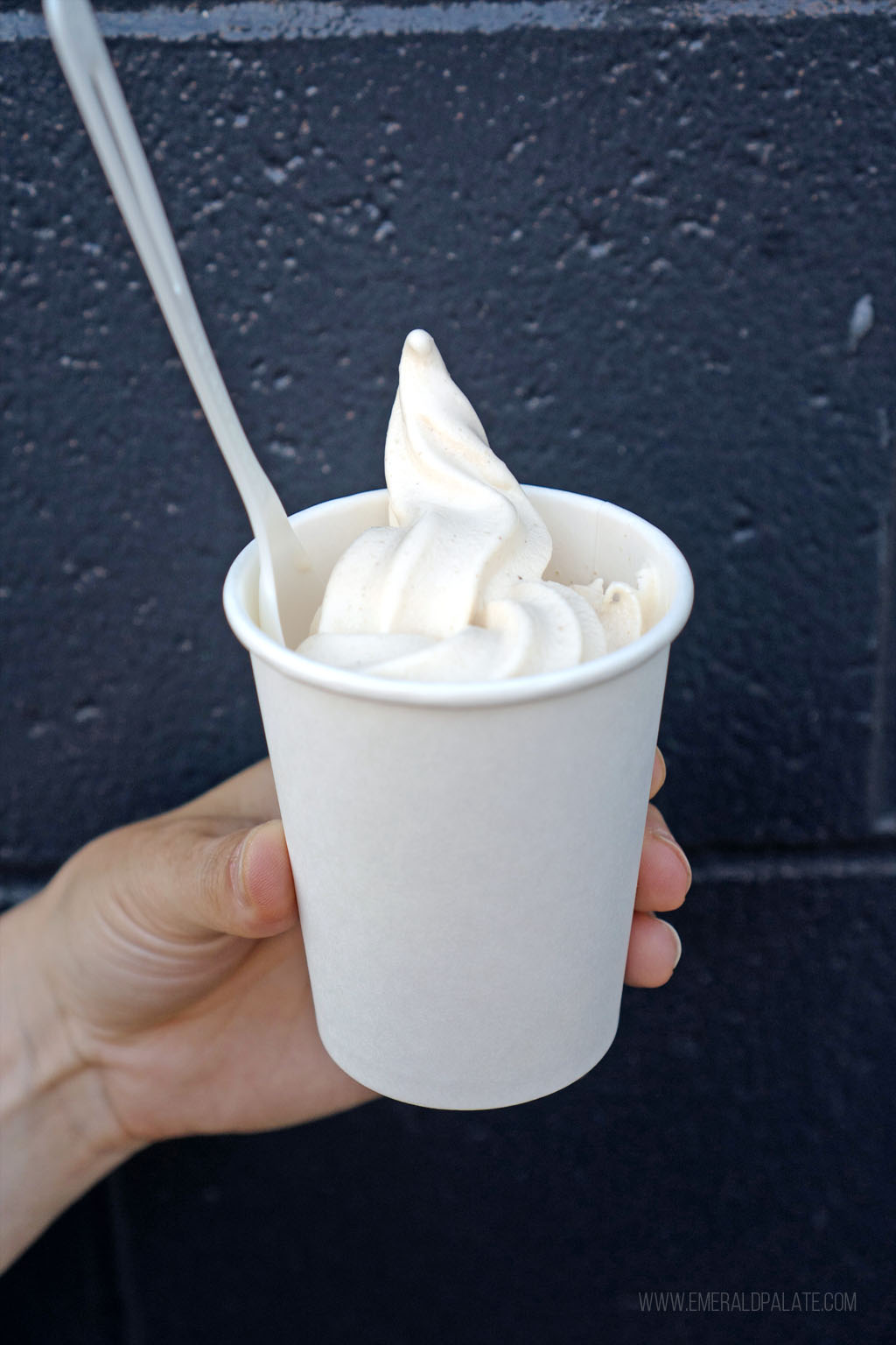 soft serve ice cream in a cup