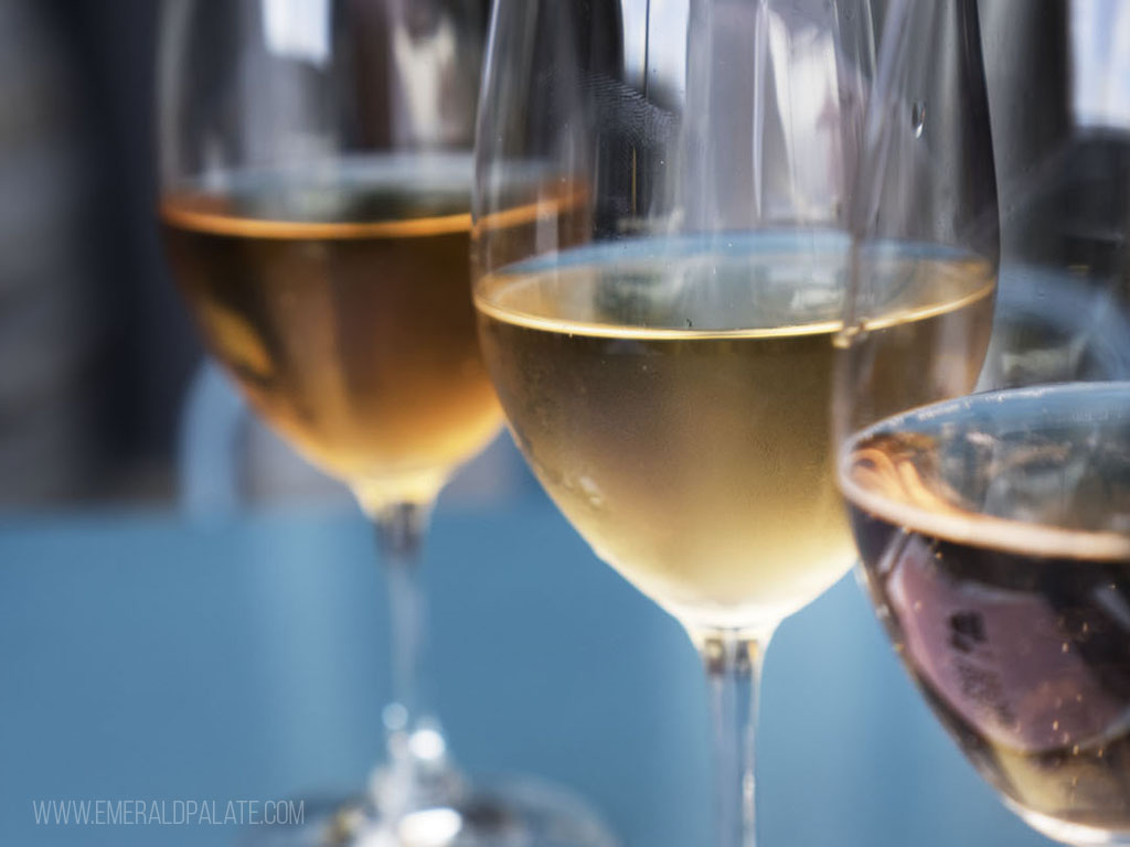 rose flight from one of the best Seattle wineries | 23 Fun Summer Activities in Seattle