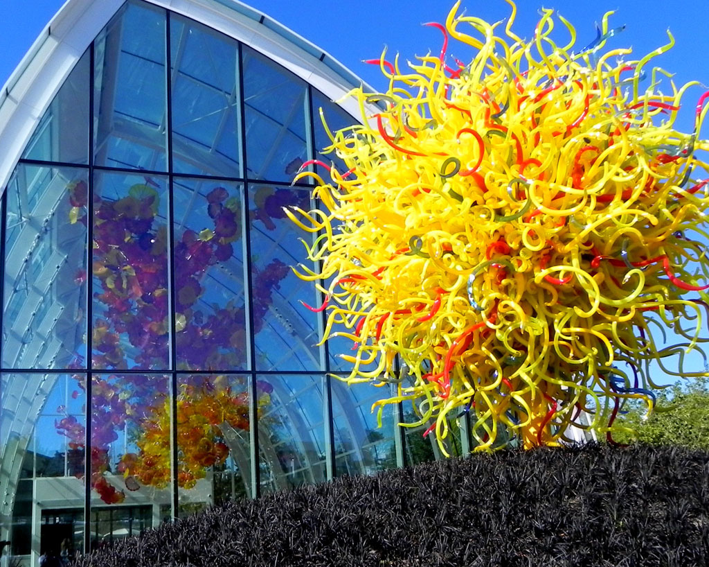 glass installation at Chihuly Glass Museum, a must visit during 2 days in Seattle