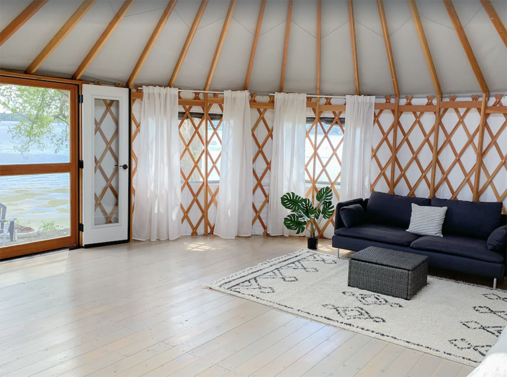 bright yurt, a Washington glamping place