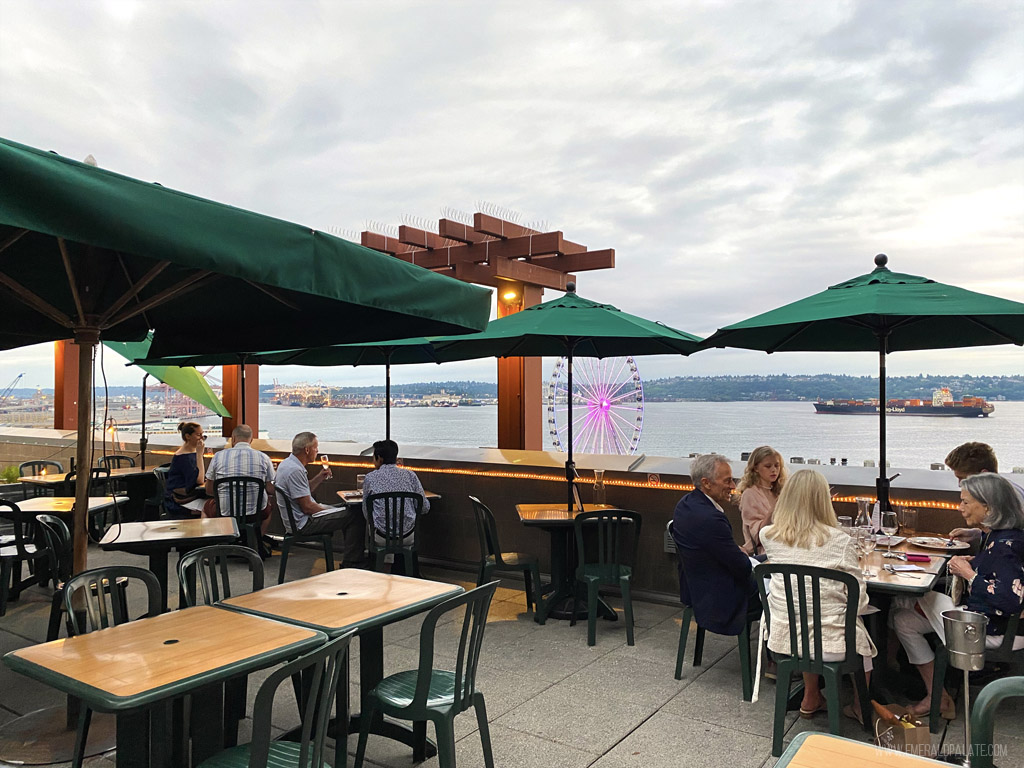 French restaurant with views in Seattle