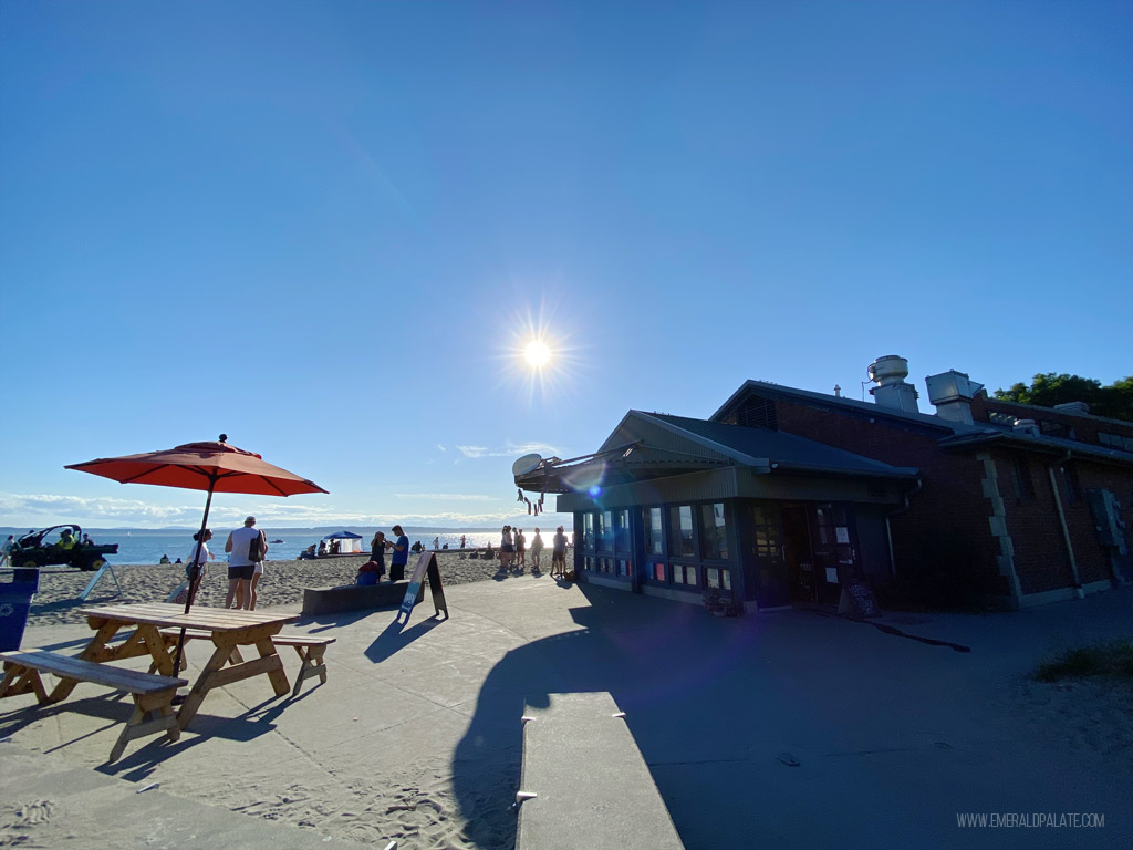 beach cafe with great views in Seattle