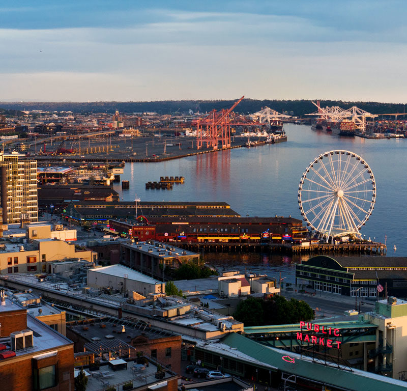 Seattle waterfront, a must visit during your 2 days in Seattle