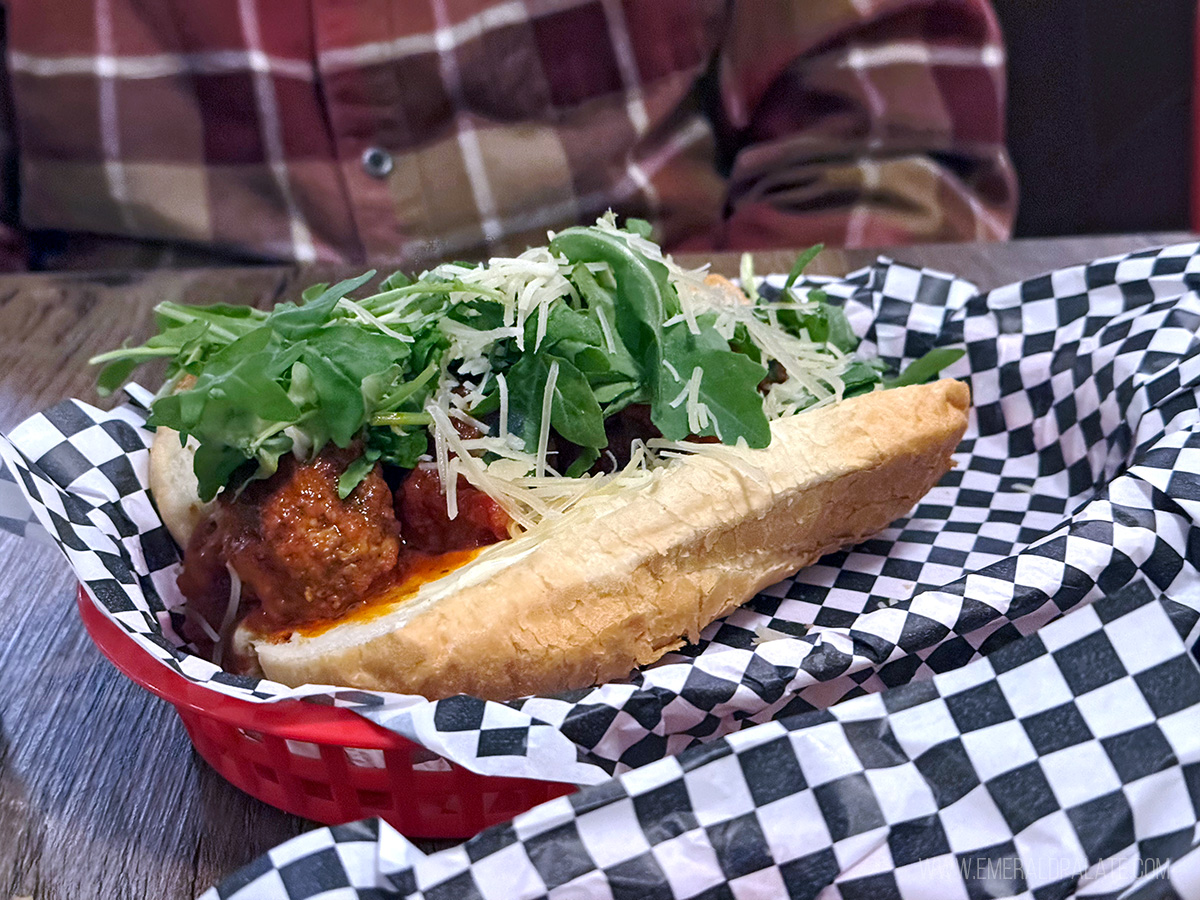 meatball sub from Lady Jaye, one of Seattle's best sandwich spots
