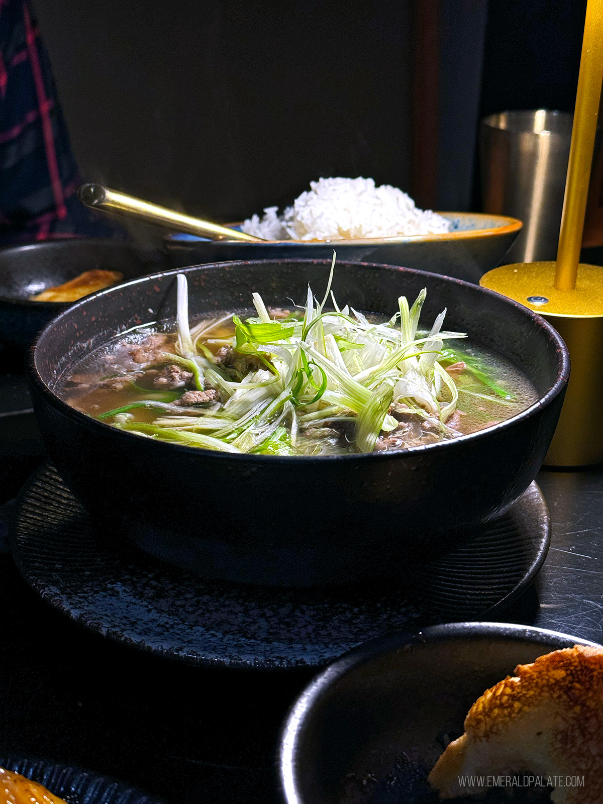 beef pho at a Vietnamese restaurant in Seattle