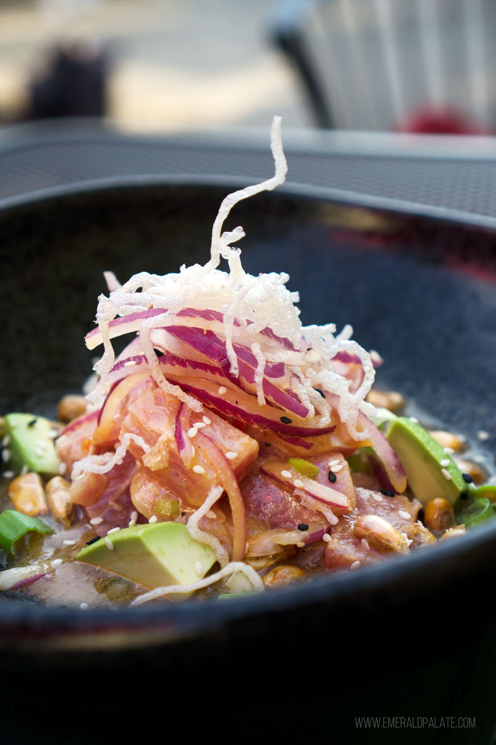 Japanese poke style ceviche in Seattle