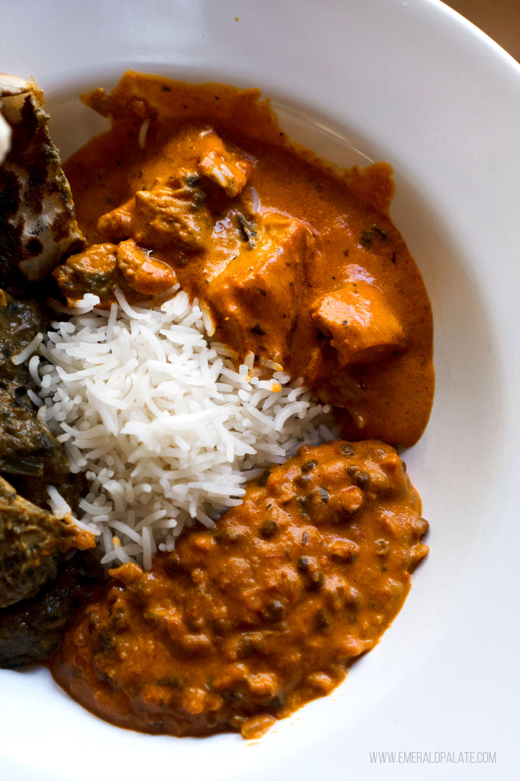 Indian food in Seattle in a bowl