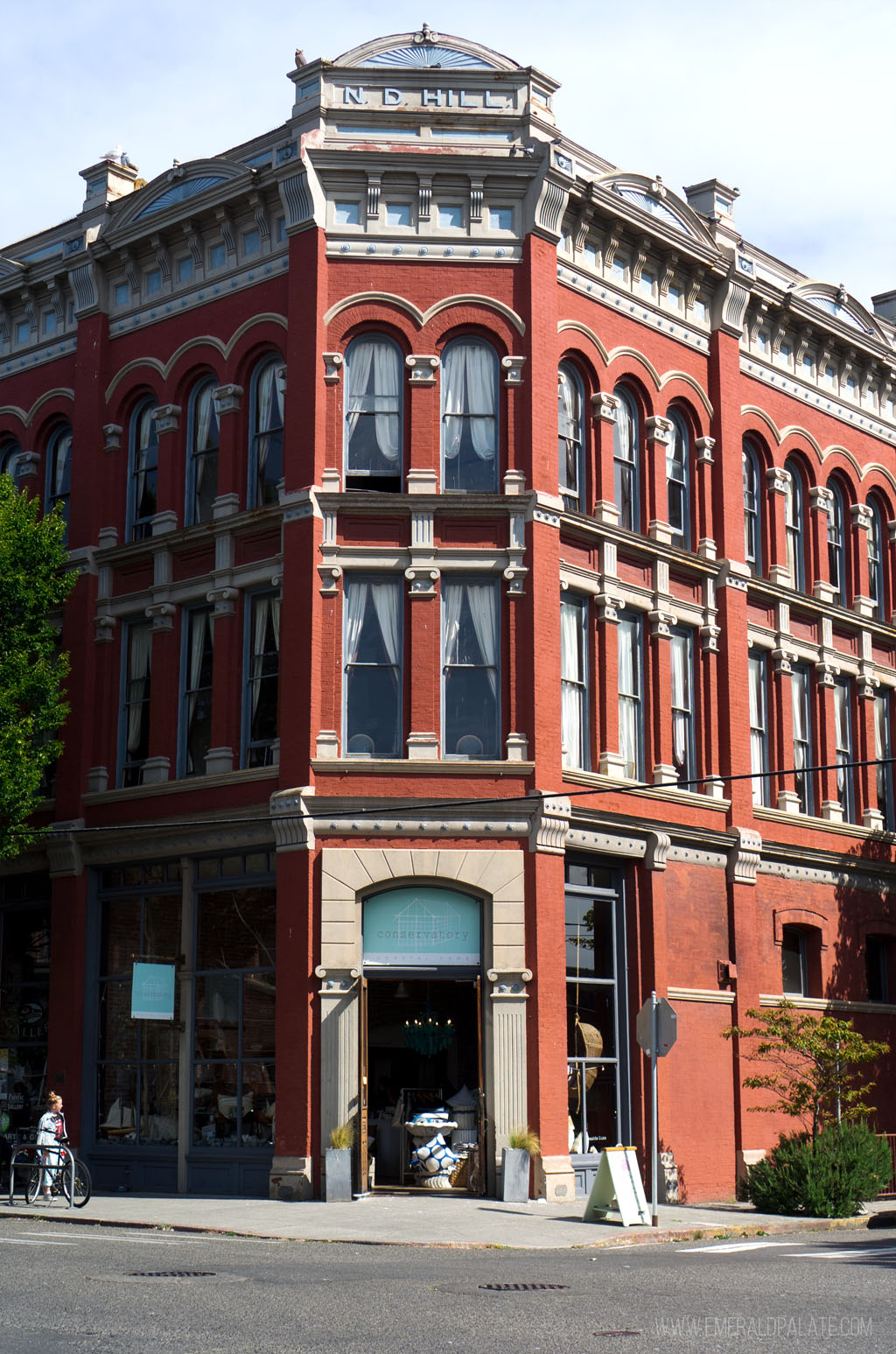 historic Victorian building in Port Townsend, WA