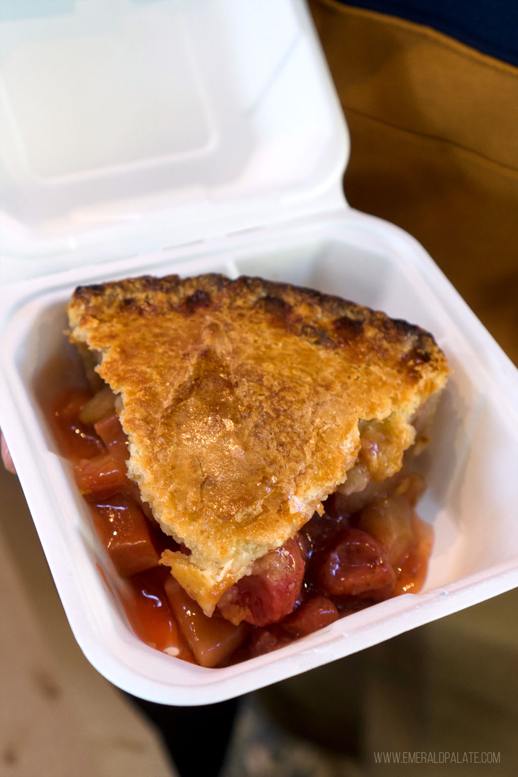 slice of pie from a restaurant in Port Townsend